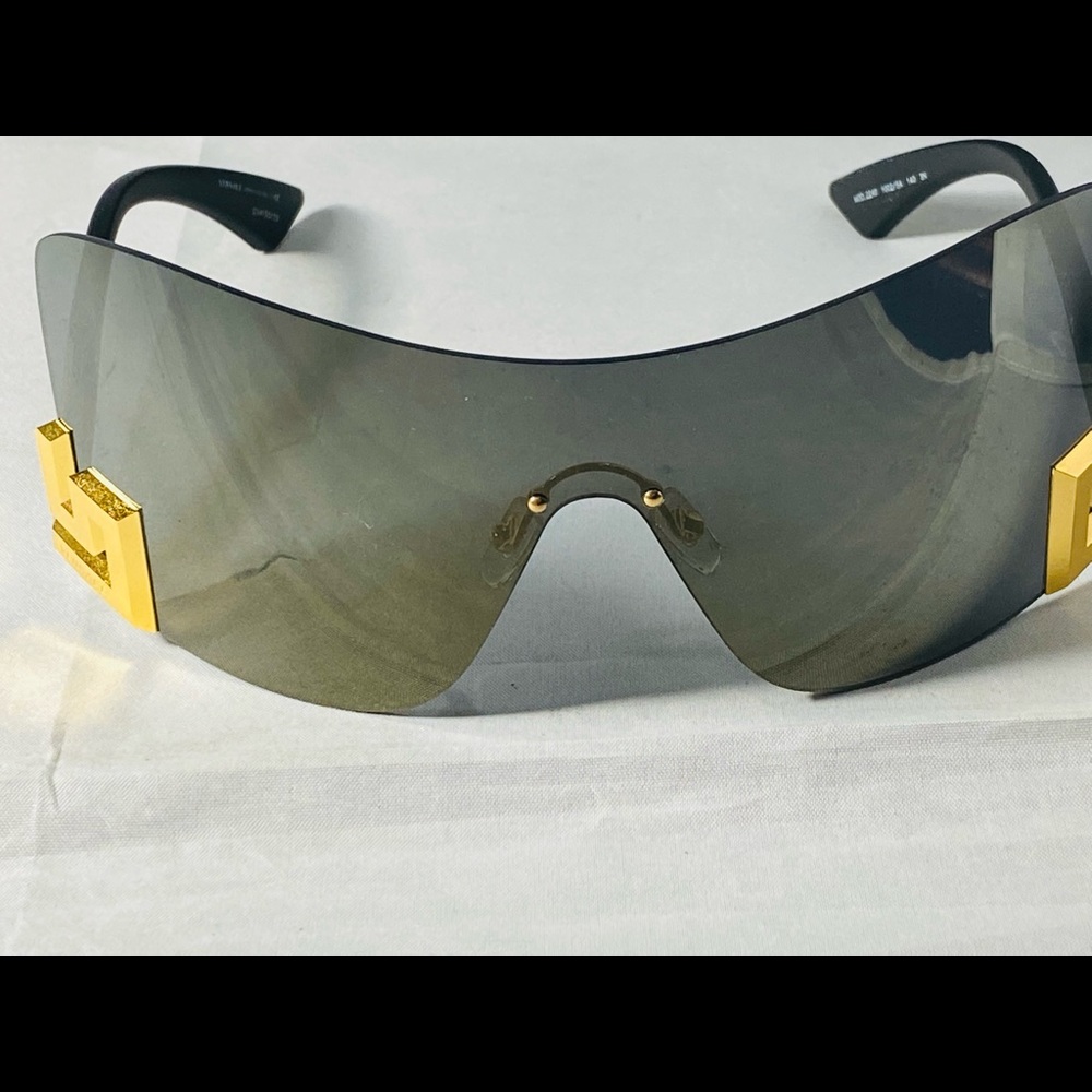 NEW $342 VERSACE Sunglasses VE2240 100263 - Clear - Dark Bronze